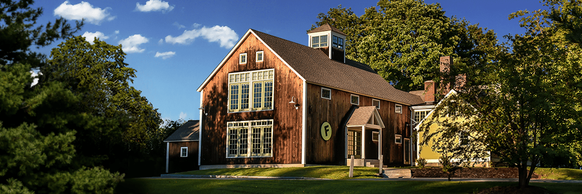 Historic red house from the 1800s