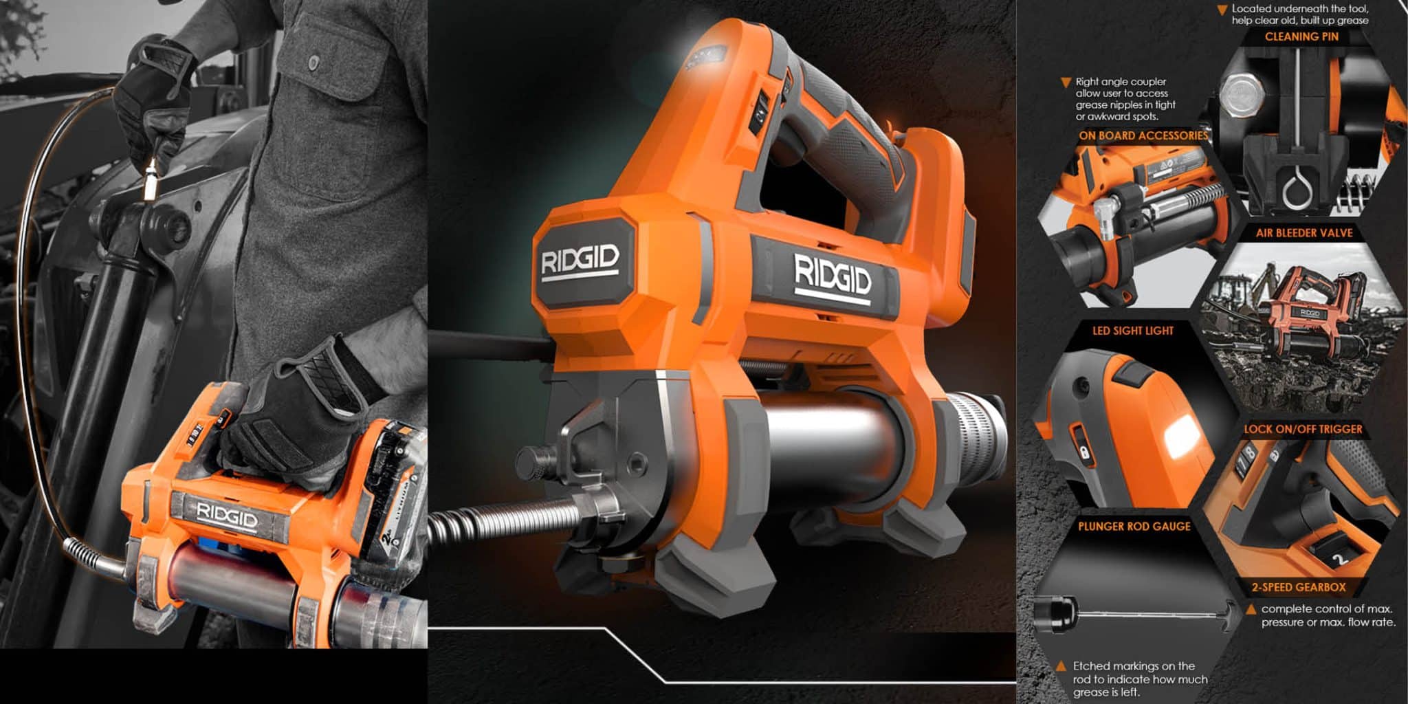 RIDGID 18V grease gun Industrial Designers Society of America