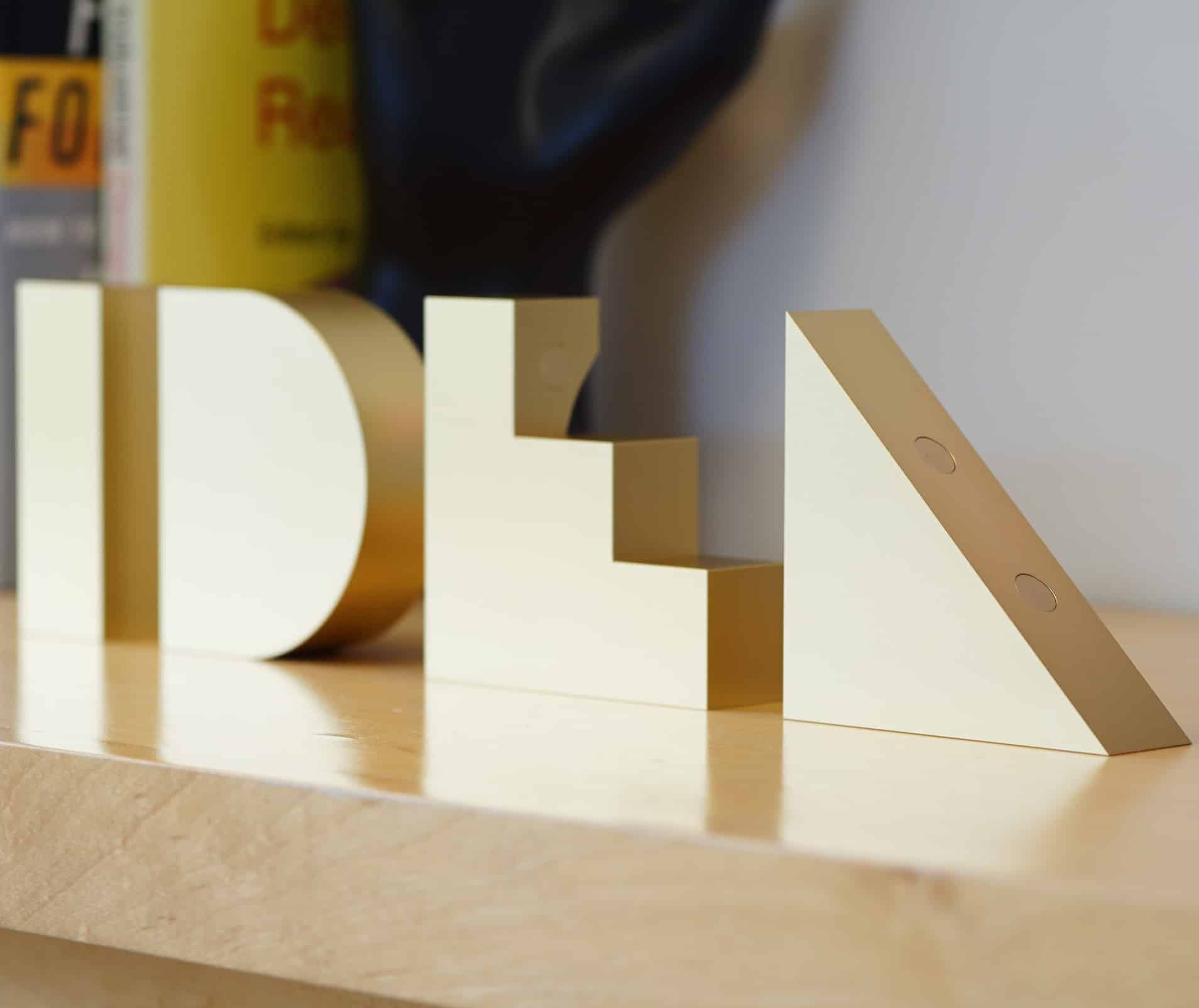 Pieces of the IDEA trophy
