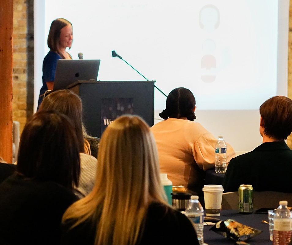 Nichole Rouillac present at a Women in Design event