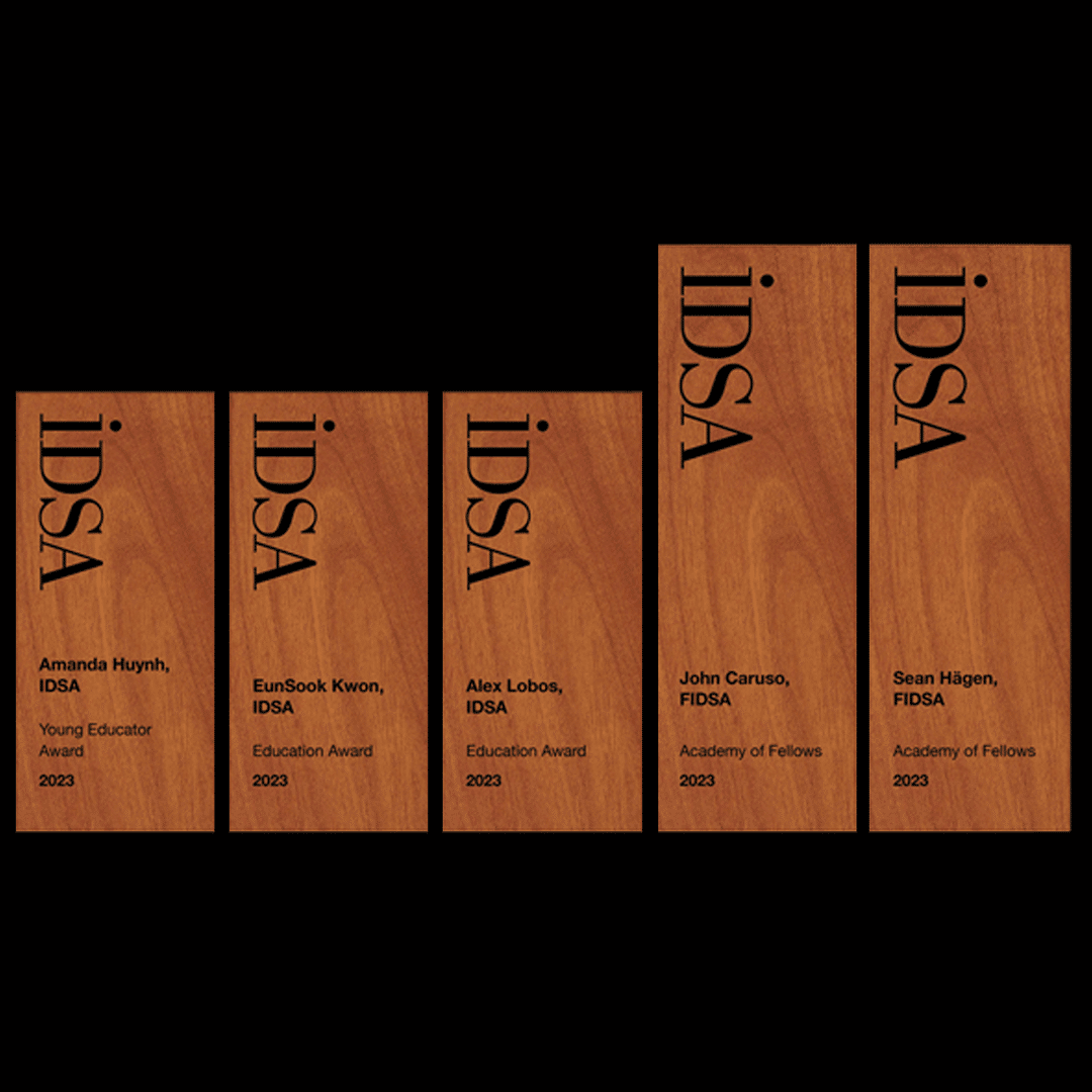 IDSA Award trophies