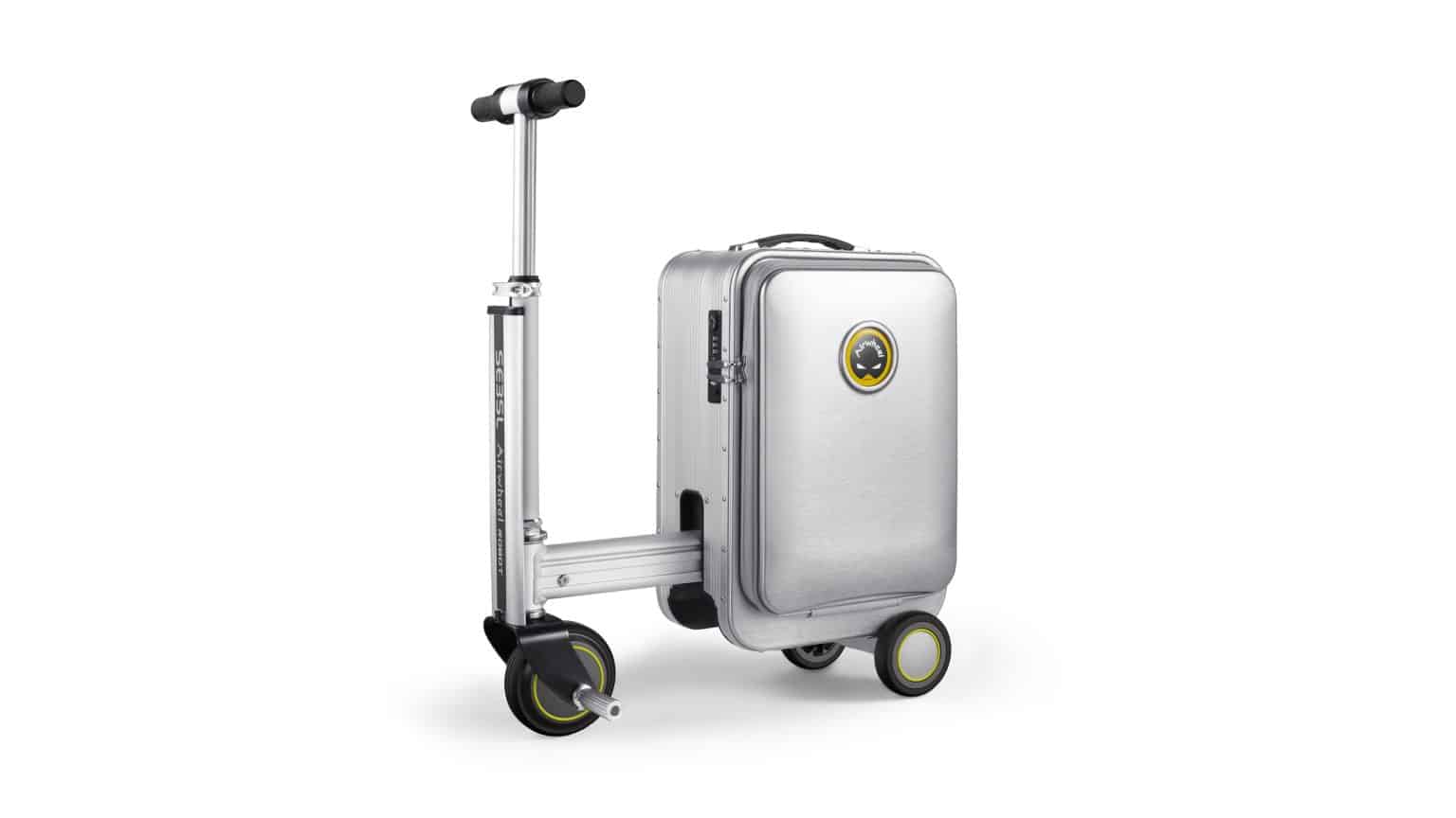Airwheel SE3SL riding scene at airport